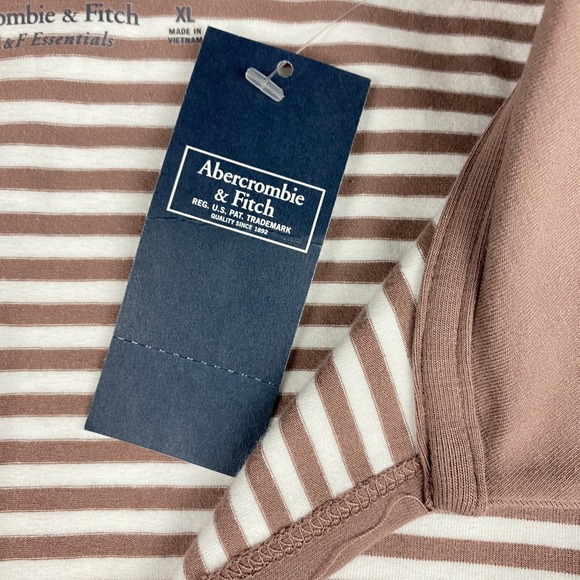 NWT Abercrombie Fitch Women's XL Sleeveless Polo Top Brown Collared Tank - Picture 4 of 12